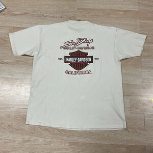 Harley Davidson 2XL 1996 3 Button Henley Short Sleeve